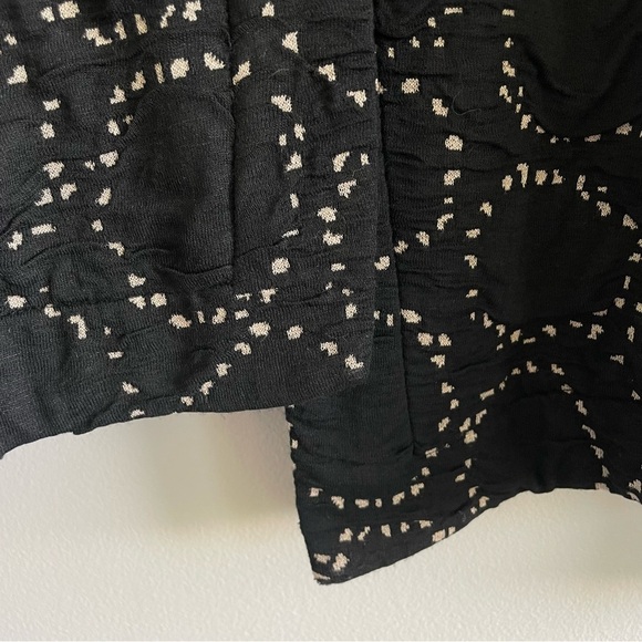 Lisa Bayne Jersey Knit Asymmetrical Long Sleeve Black Cardigan Top Size XXL - Picture 4 of 11